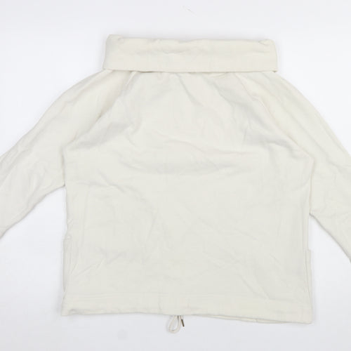 Cotton Traders Women's Ivory Size 14 Pullover Sweatshirt with Drawstring Hem
