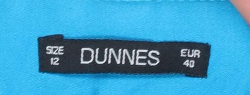 Dunnes Women’s Blue Cotton Capri Trousers Size 12