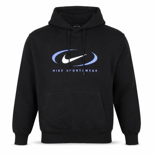 Nike Mens Black XS Pullover Hoodie Sportswear Graphic Print