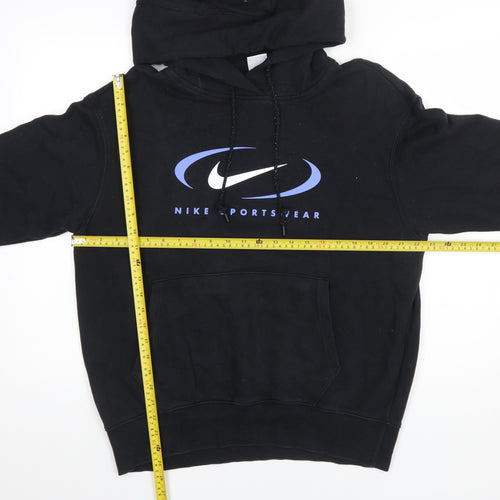 Nike Mens Black XS Pullover Hoodie Sportswear Graphic Print
