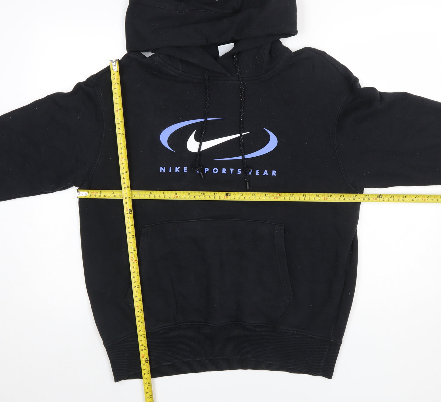 Nike Mens Black XS Pullover Hoodie Sportswear Graphic Print