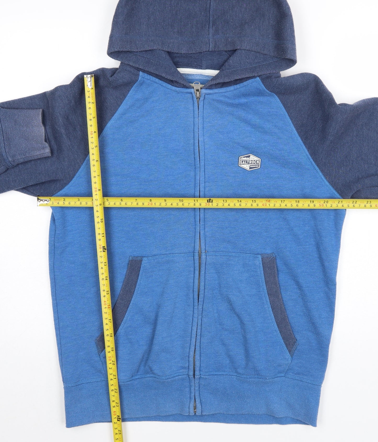 Saltrock Mens Blue Full Zip Hoodie Size S