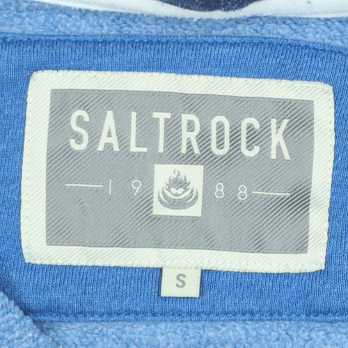 Saltrock Mens Blue Full Zip Hoodie Size S