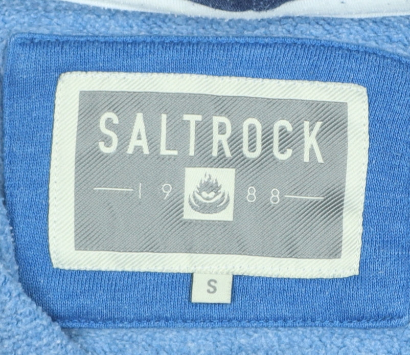 Saltrock Mens Blue Full Zip Hoodie Size S