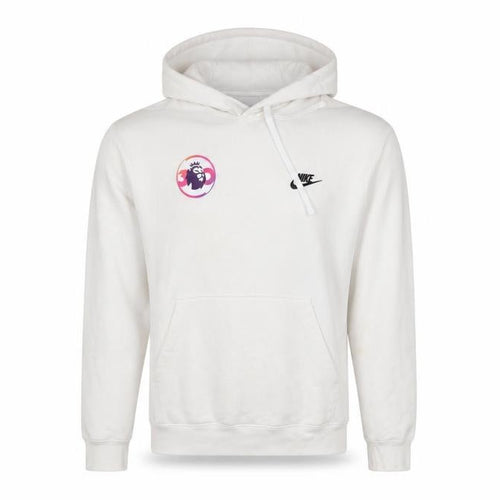 Nike Men's White Pullover Hoodie M Sports Graphic Fleece