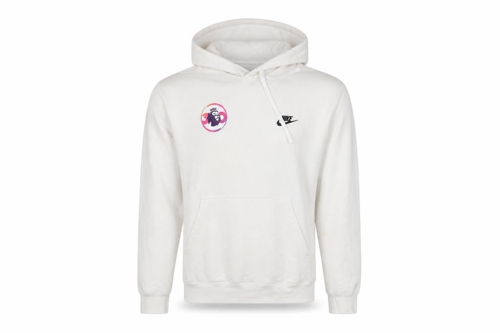 Nike Men's White Pullover Hoodie M Sports Graphic Fleece