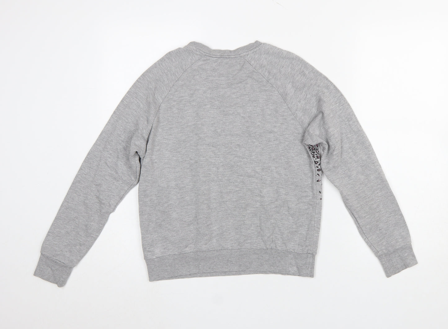 Next Women Grey Star Print Pullover Sweatshirt XS