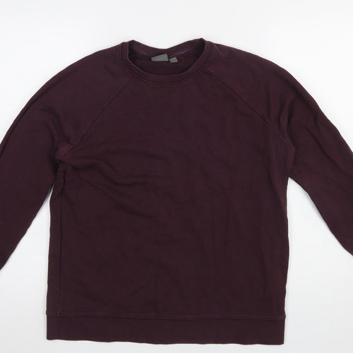 ASOS Men's Purple Crew Neck Cotton Sweatshirt Size L Regular Fit