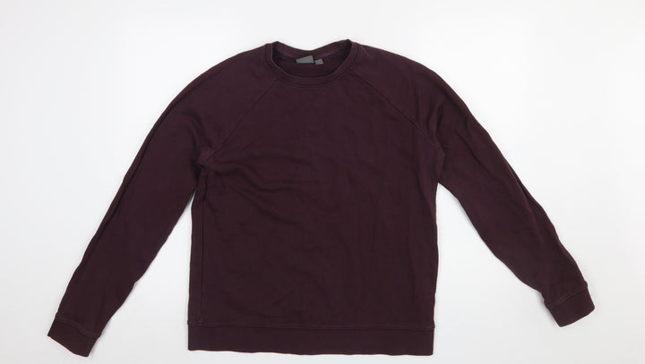 ASOS Men's Purple Crew Neck Cotton Sweatshirt Size L Regular Fit