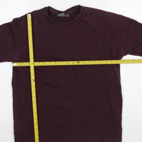 ASOS Men's Purple Crew Neck Cotton Sweatshirt Size L Regular Fit