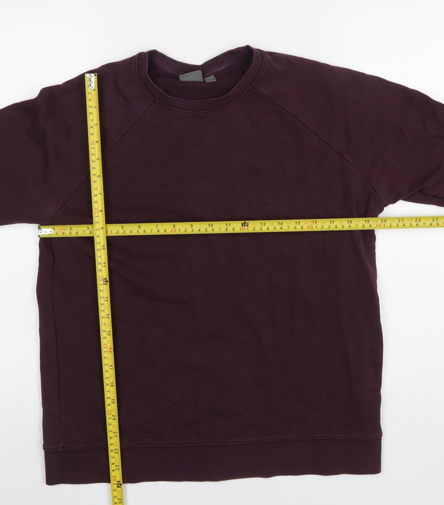 ASOS Men's Purple Crew Neck Cotton Sweatshirt Size L Regular Fit