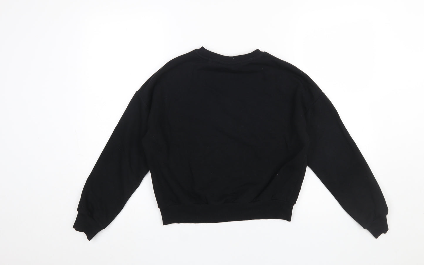 The Rolling Stones Girls Black Pullover Sweatshirt 10-11 Years Graphic Rock Band