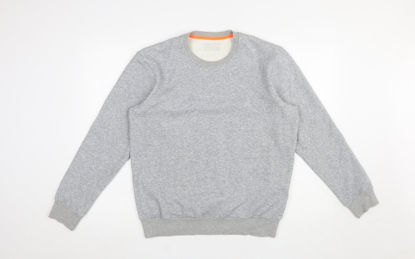 Blue Star Men's Grey Crew Neck Pullover Sweatshirt Size L