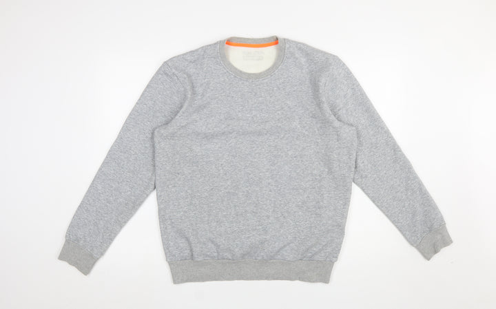 Blue Star Men's Grey Crew Neck Pullover Sweatshirt Size L