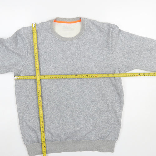 Blue Star Men's Grey Crew Neck Pullover Sweatshirt Size L