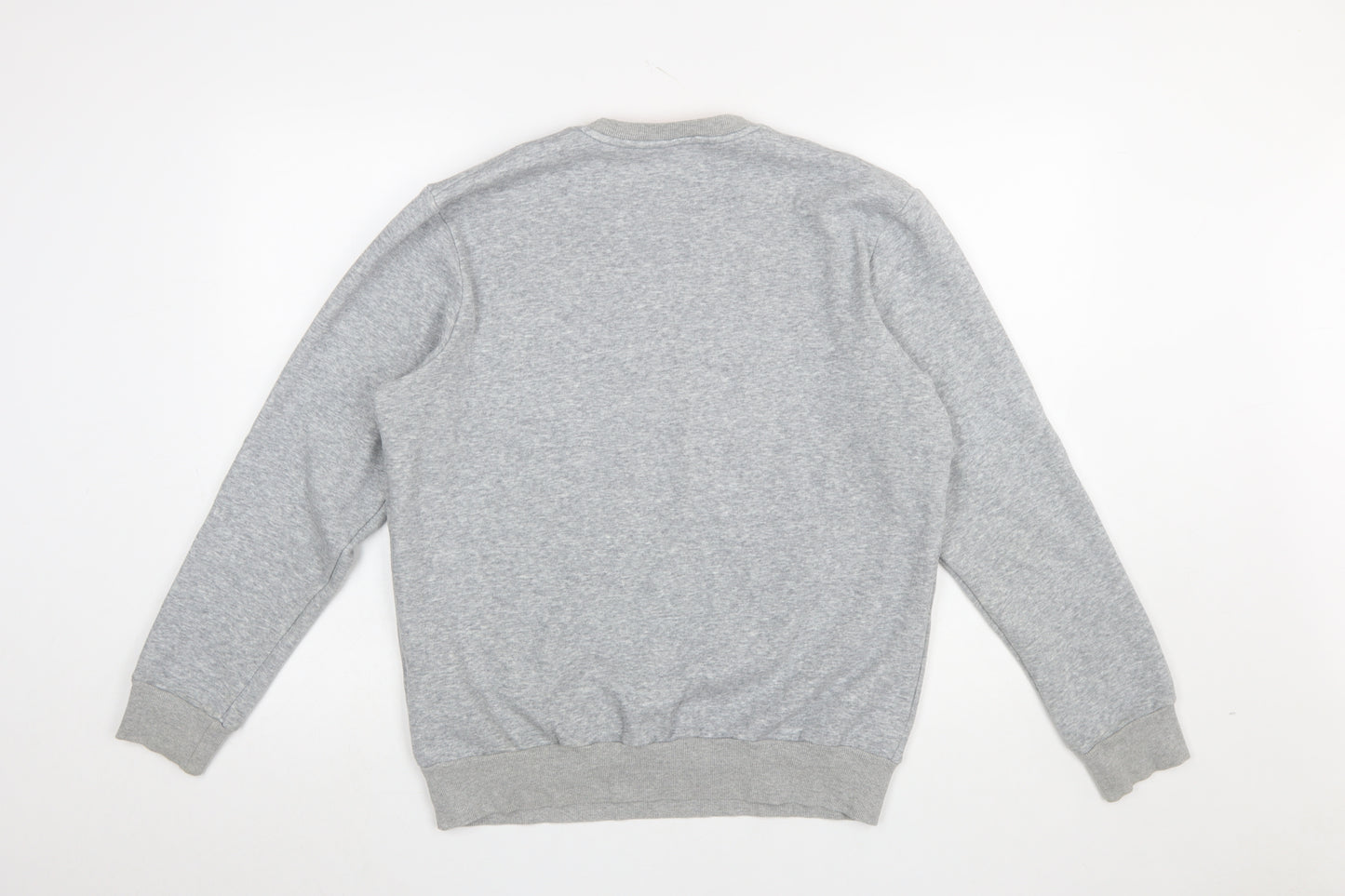 Blue Star Men's Grey Crew Neck Pullover Sweatshirt Size L