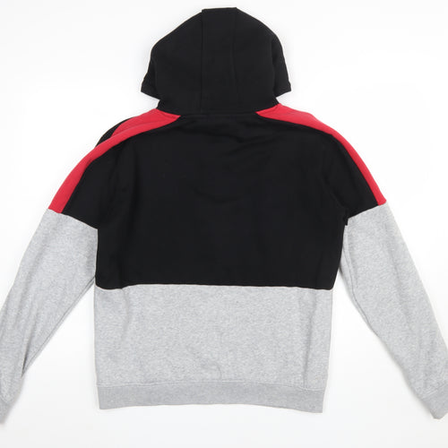 883 Police Men's Black Grey Red Pullover Hoodie Size M Colour Block
