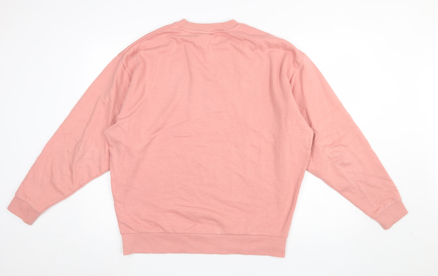 ASOS Men Pink Crew Neck Pullover Sweatshirt Size M Regular Fit