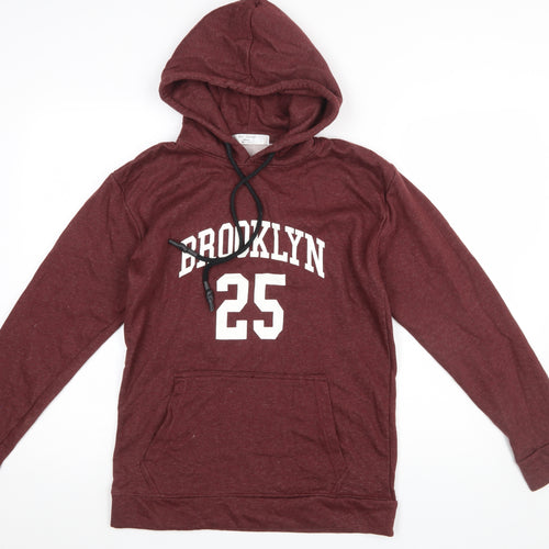 R&T Fashion Women's Burgundy Brooklyn 25 Pullover Hoodie Size L