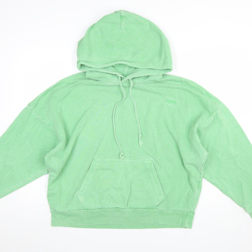 Levi's Womens Green Cotton Pullover Hoodie Size L
