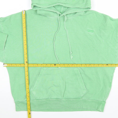 Levi's Womens Green Cotton Pullover Hoodie Size L
