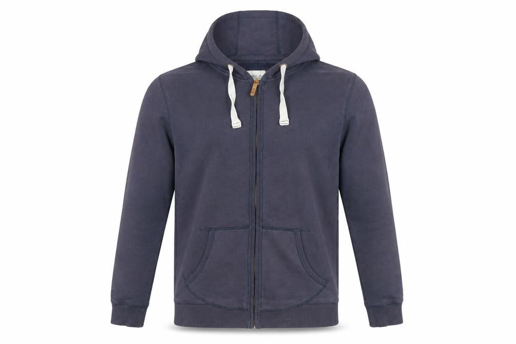 Fat Face Men's Blue Full Zip Hoodie Size M Cotton Blend