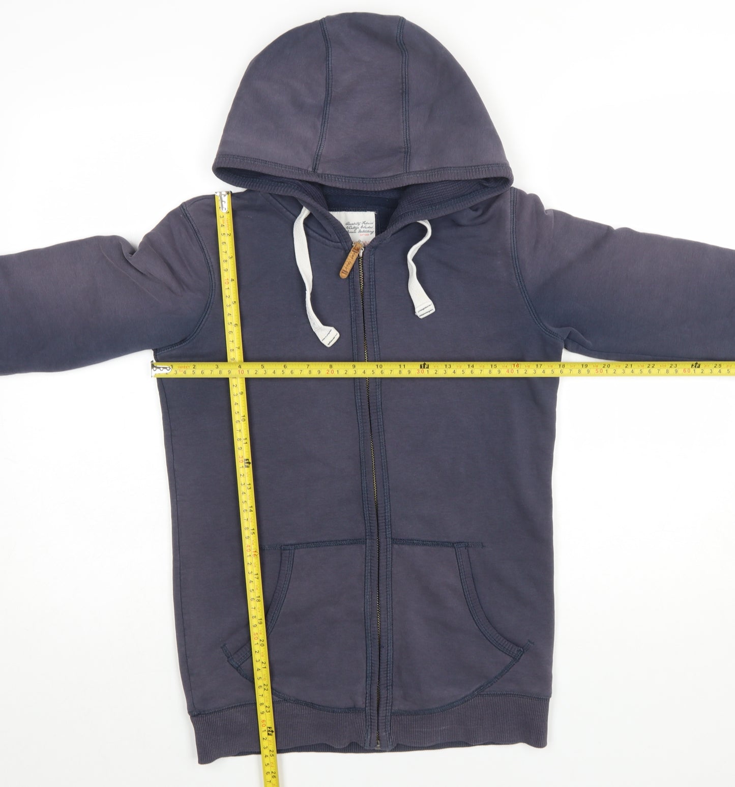 Fat Face Men's Blue Full Zip Hoodie Size M Cotton Blend