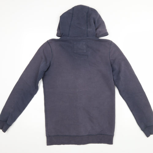 Fat Face Men's Blue Full Zip Hoodie Size M Cotton Blend
