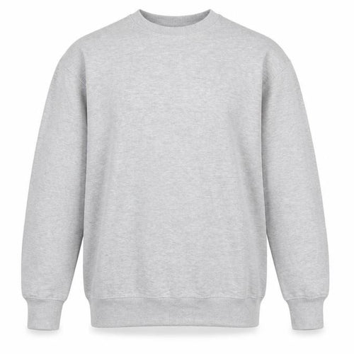Pull&Bear Men's Grey Pullover Sweatshirt Size M Crew Neck Fleece Lined