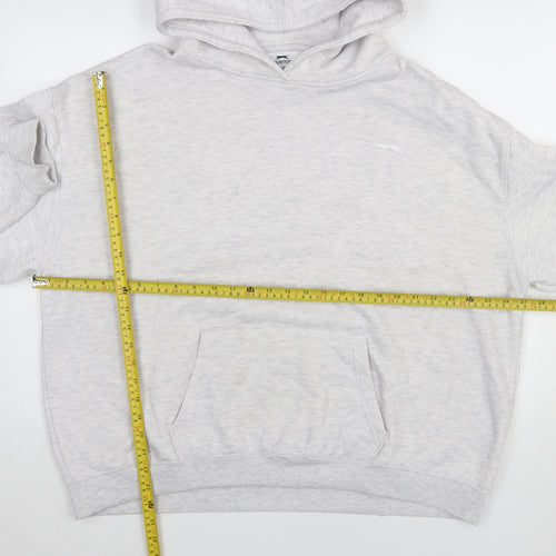 Slazenger Womens Grey Hoodie UK 18 Relaxed Fit Pullover Sweatshirt