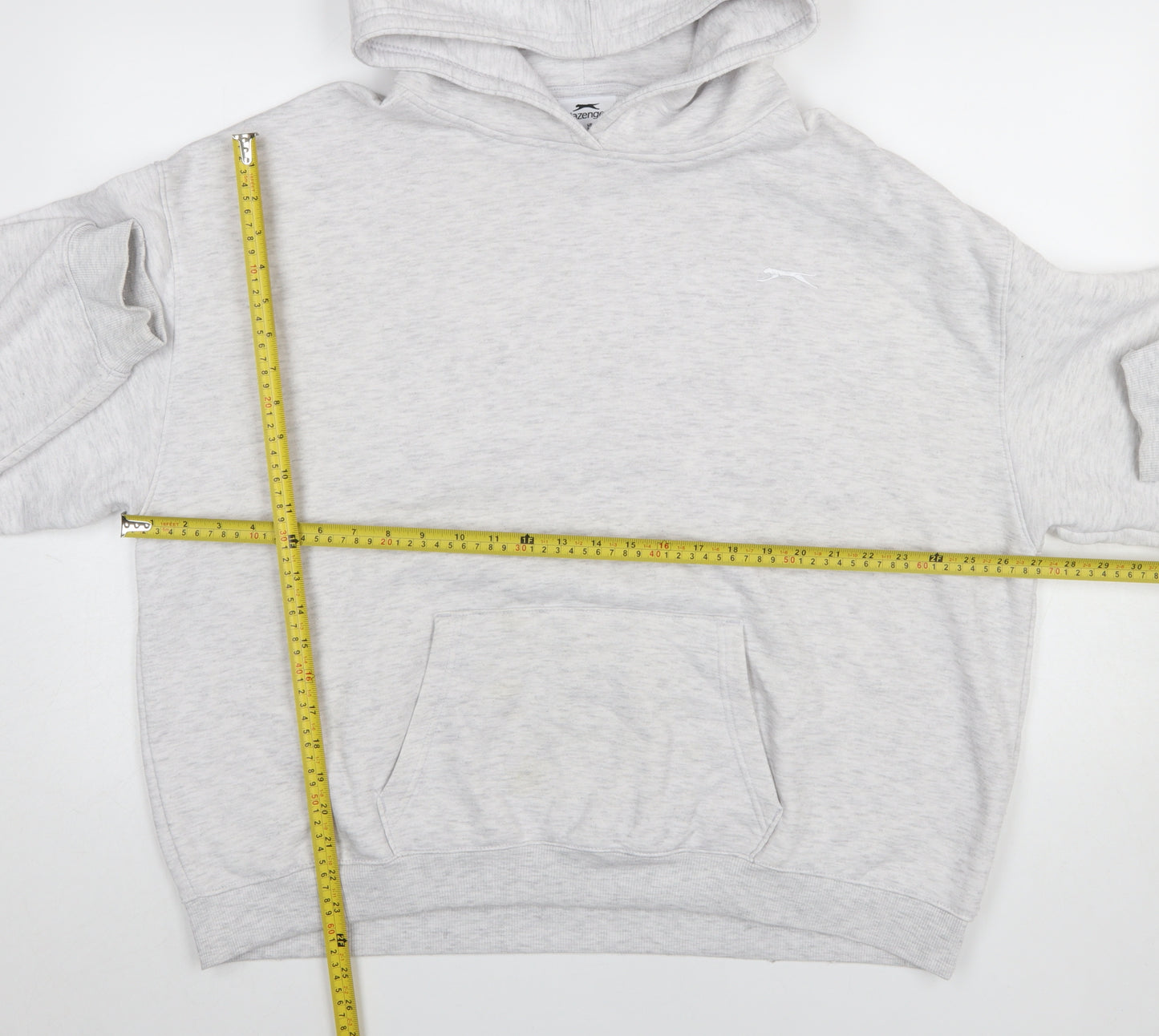 Slazenger Womens Grey Hoodie UK 18 Relaxed Fit Pullover Sweatshirt