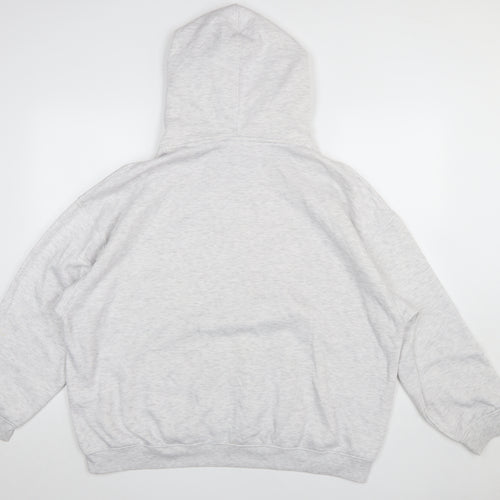 Slazenger Womens Grey Hoodie UK 18 Relaxed Fit Pullover Sweatshirt