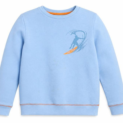 FatFace Boys Blue Surf Graphic Long Sleeve Cotton Sweatshirt 10-11 Years