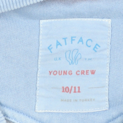 FatFace Boys Blue Surf Graphic Long Sleeve Cotton Sweatshirt 10-11 Years
