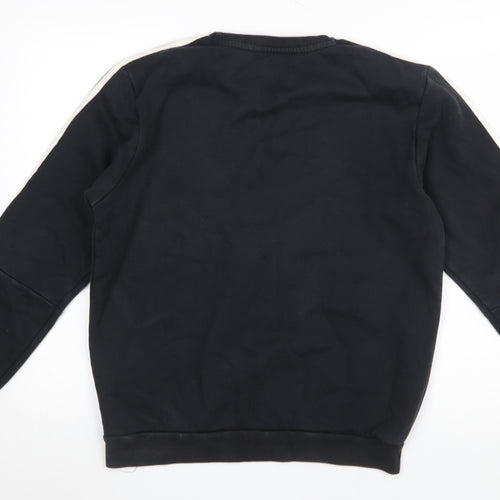 Adidas Men’s Black Pullover Sweatshirt Size M Crew Neck Sports Style