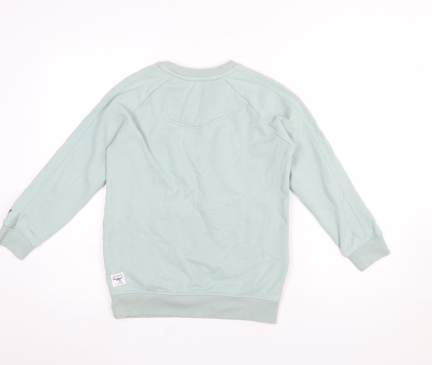FatFace Boys Green Pullover Sweatshirt 10-11 Years Graphic Print