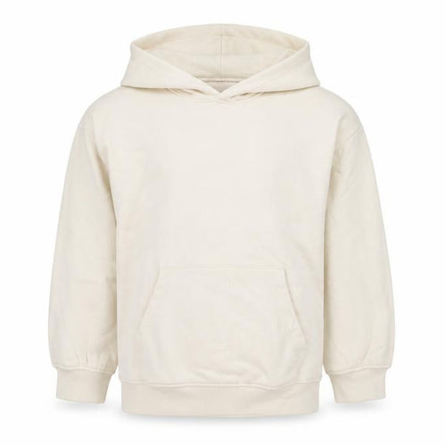 Marks and Spencer Girls Ivory Pullover Hoodie 8-9 Years Cotton Blend