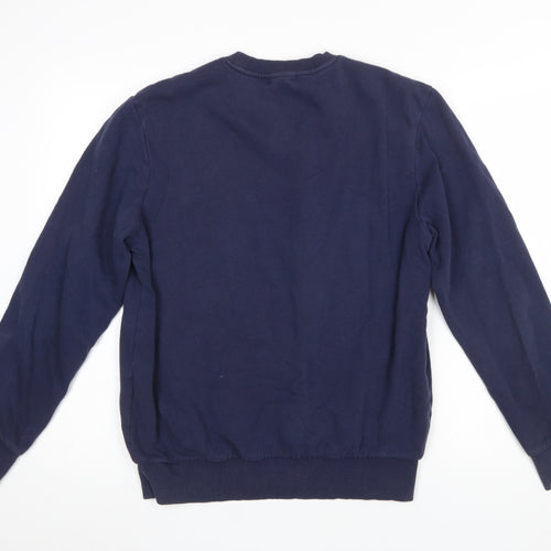 True Religion Mens Blue Crew Neck Cotton Sweatshirt Size S