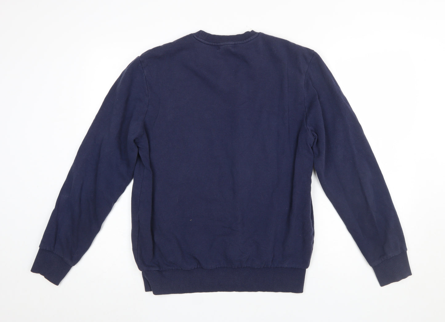 True Religion Mens Blue Crew Neck Cotton Sweatshirt Size S