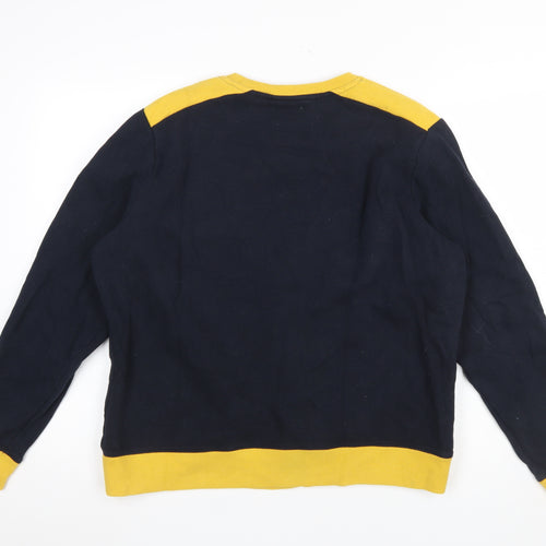 Superdry Womens Blue Logo Pullover Sweatshirt Size 14