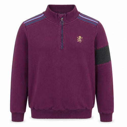 Avec Men’s Purple 1/4 Zip Sports Sweatshirt Size S