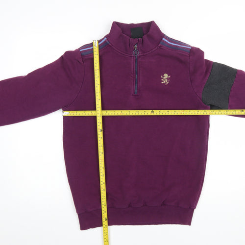 Avec Men’s Purple 1/4 Zip Sports Sweatshirt Size S