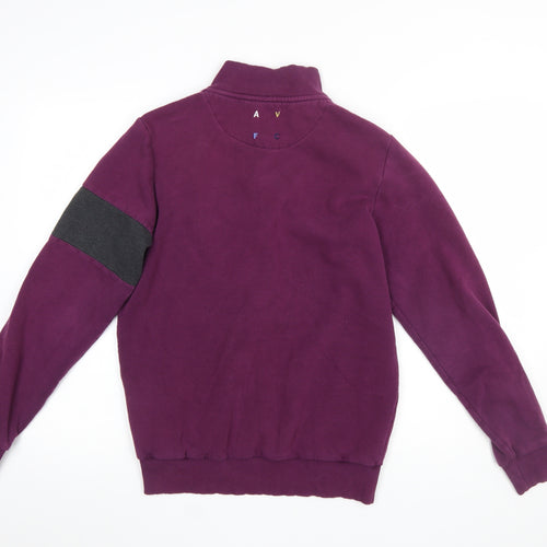 Avec Men’s Purple 1/4 Zip Sports Sweatshirt Size S