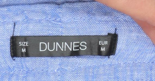 Dunnes Women Blue Linen Cotton Chino Shorts Size M
