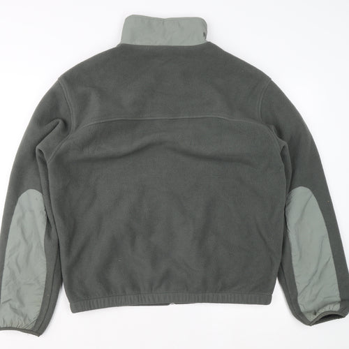 TEMP Men's Grey Fleece Full Zip Jacket Size M Outdoor Casual