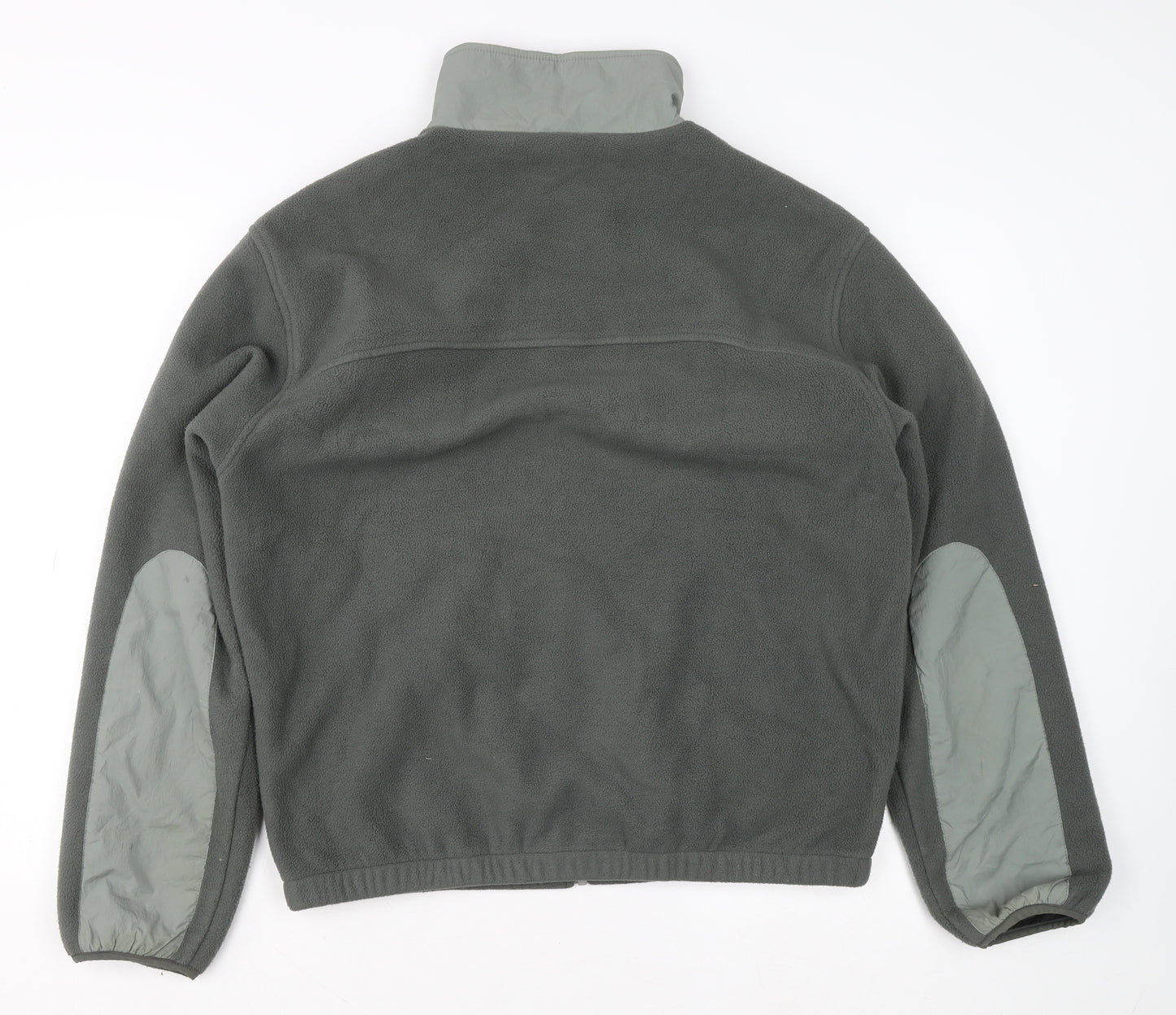 TEMP Men's Grey Fleece Full Zip Jacket Size M Outdoor Casual