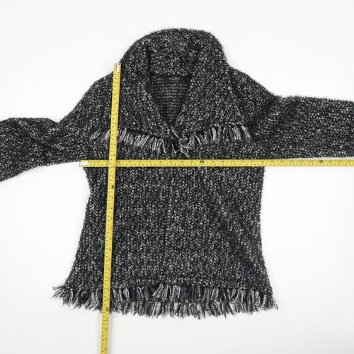George Women’s Black Collared Chunky-Knit Pullover Jumper UK 14