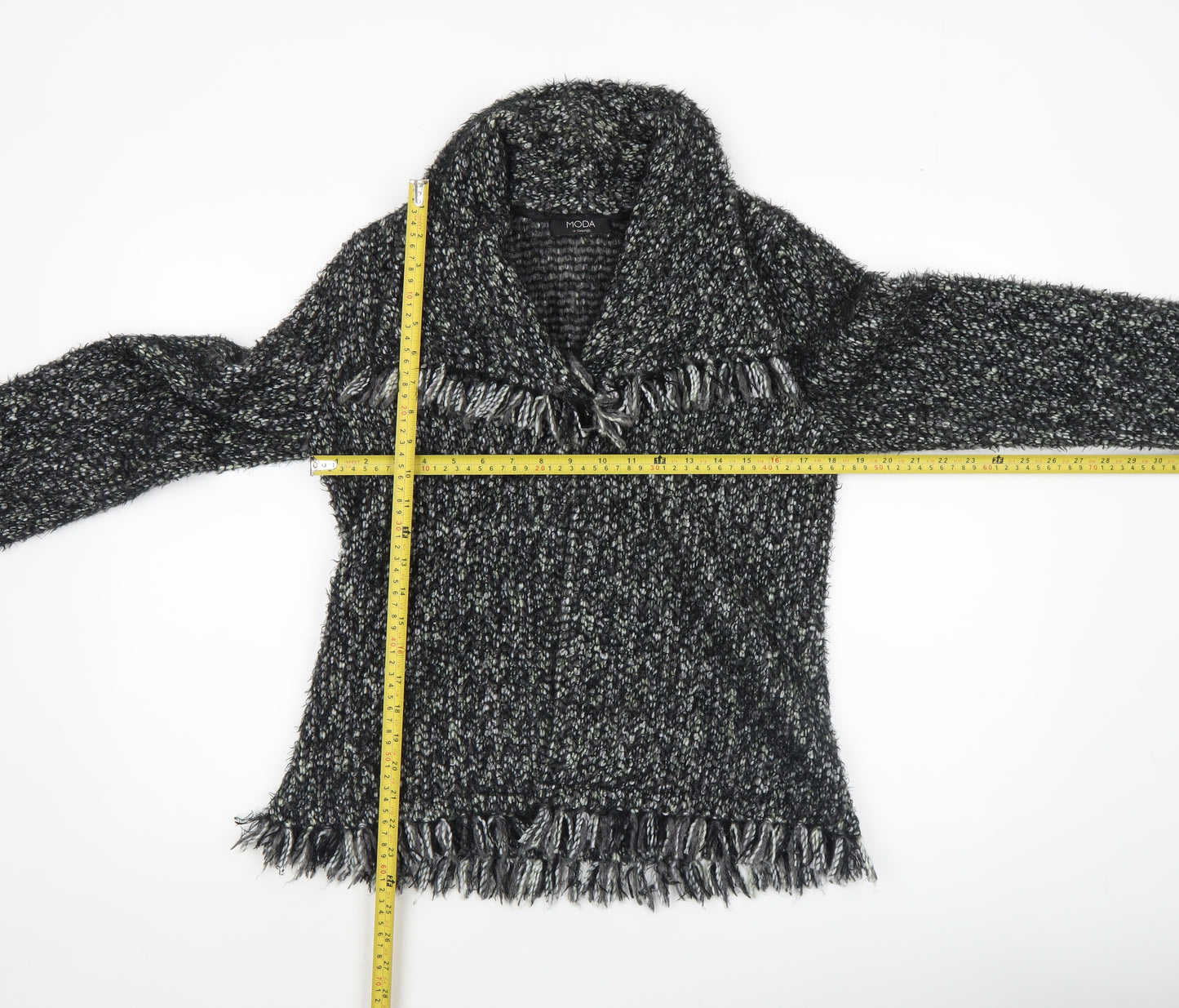 George Women’s Black Collared Chunky-Knit Pullover Jumper UK 14