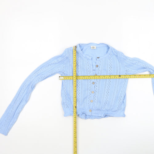 Urban Outfitters Women Blue XS Knit Button Cardigan