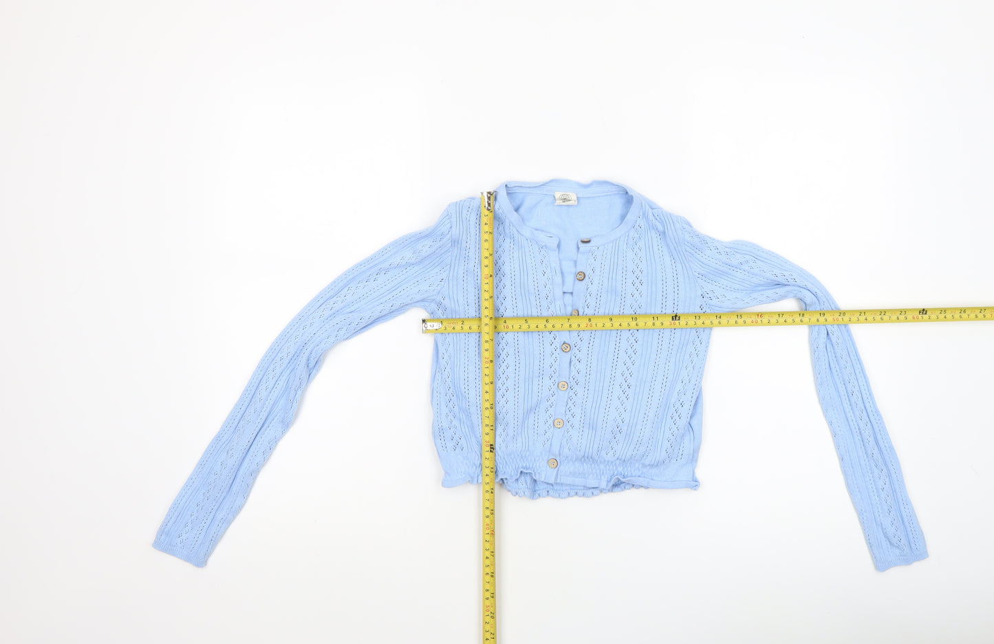 Urban Outfitters Women Blue XS Knit Button Cardigan